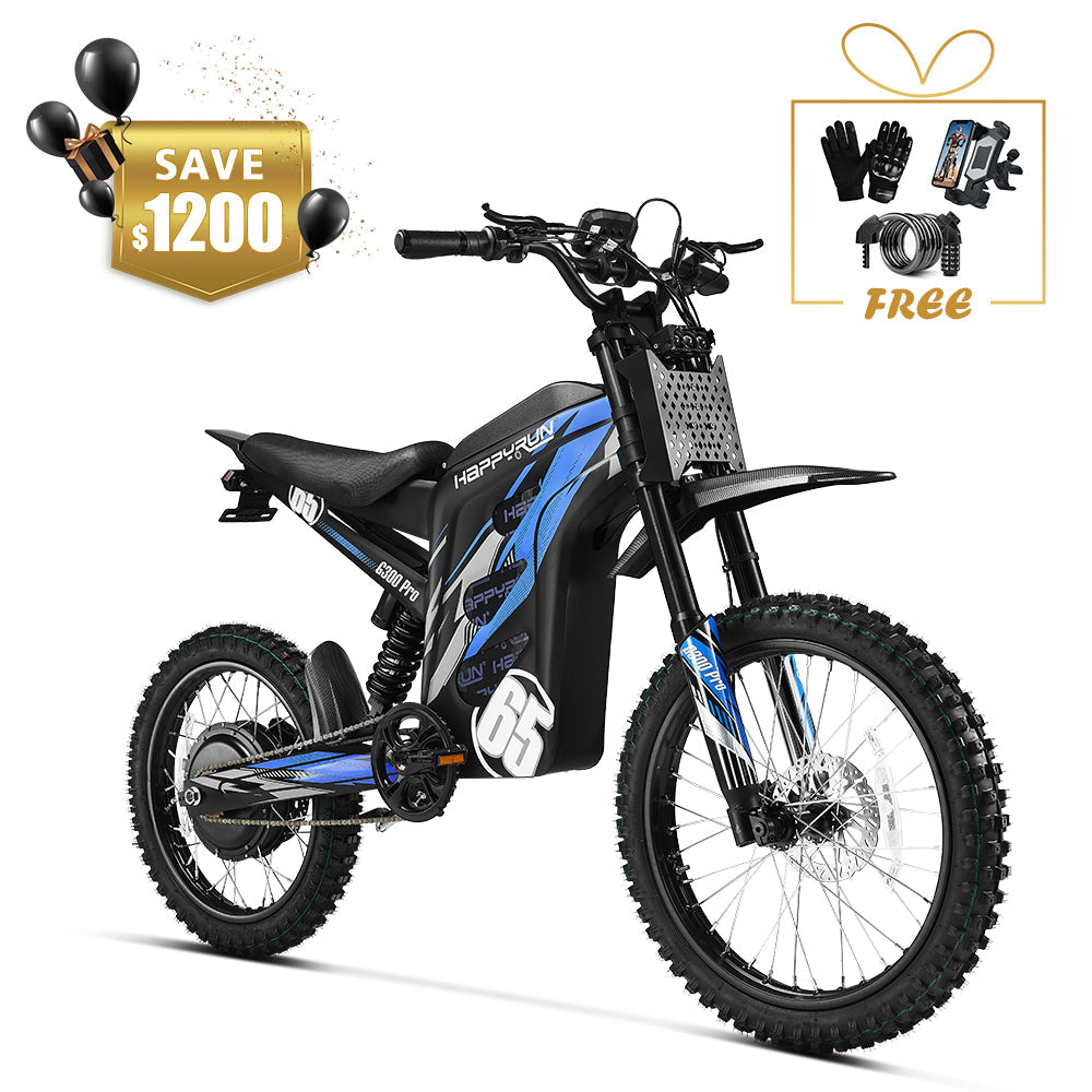 HappyRun G300 Pro 6500W Electric Dirt Bike 2025 New Model