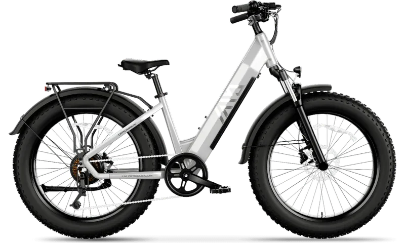 TST® Dreamer 26" Step-Thru Fat Tire Electric Bike