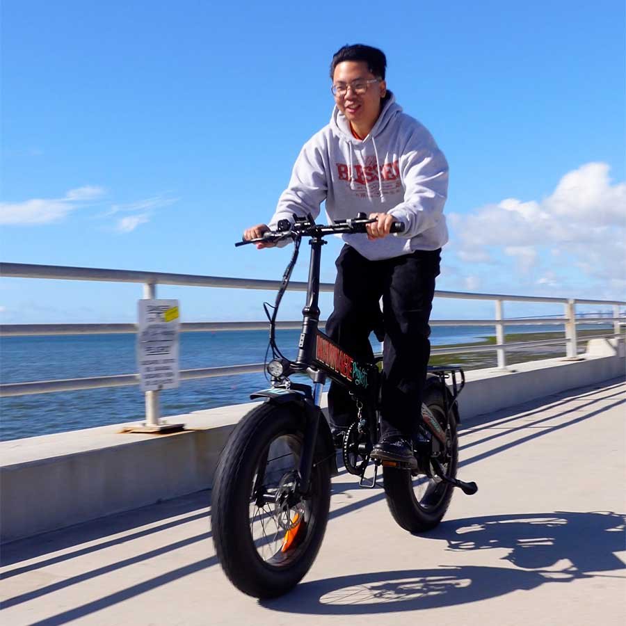 Freego eFlex Raptor E1 High-Performance Shimano 7-Speed Foldable Wide-Tire City Electric Bicycle