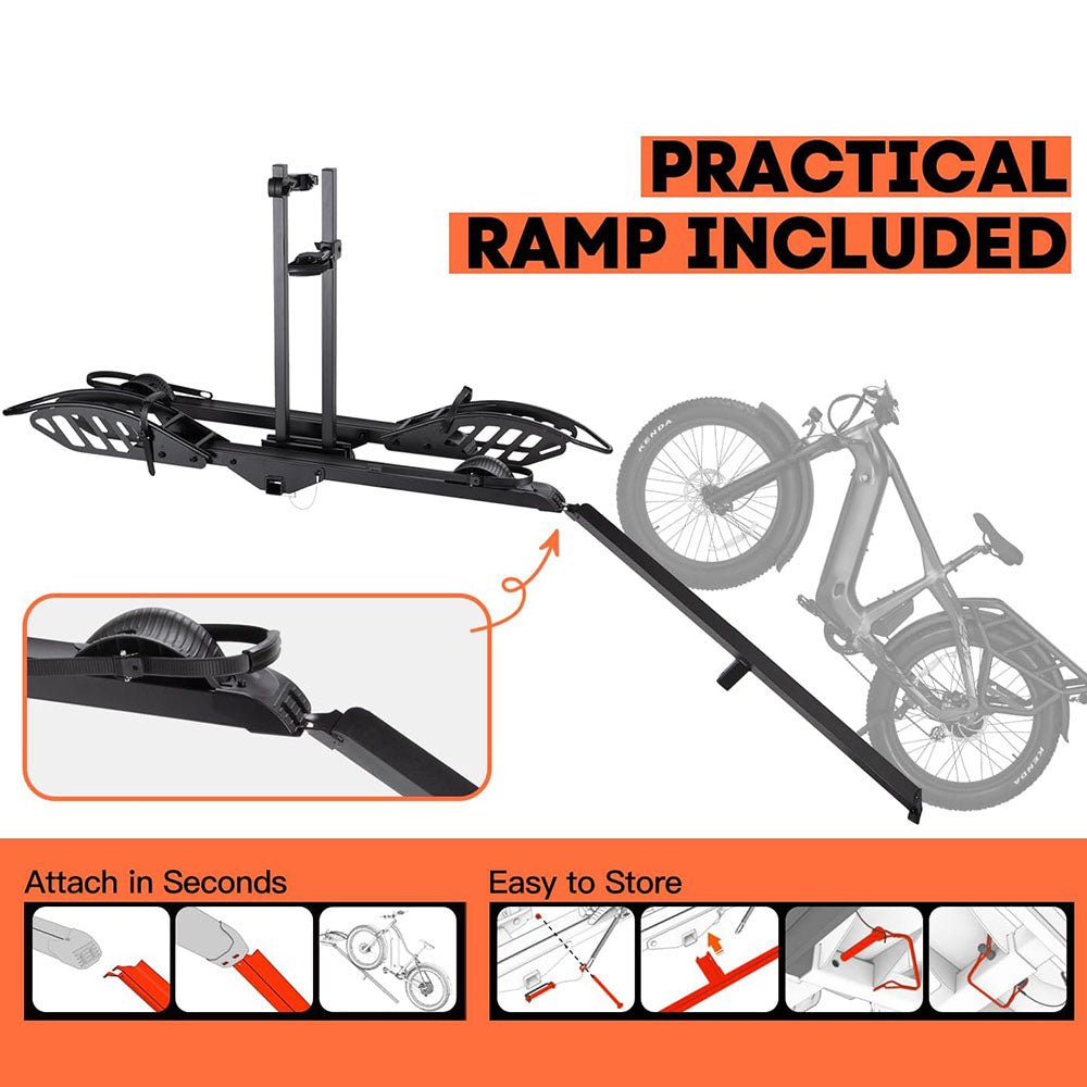 Foldable Electric Bike Rack with Durable Platform