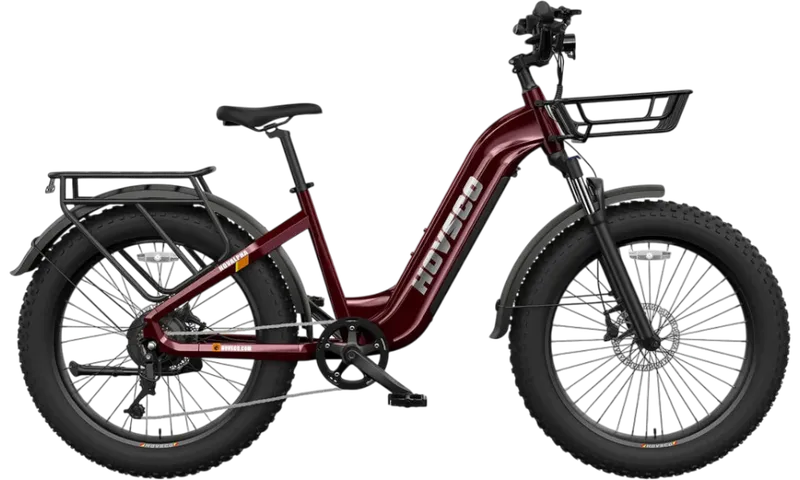 HOVSCO™ HovAlpha 26" Step-Thru Fat Tire Ebike