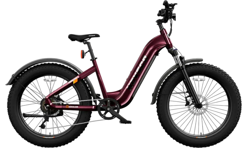 HOVSCO™ HovAlpha 26" Step-Thru Fat Tire Ebike