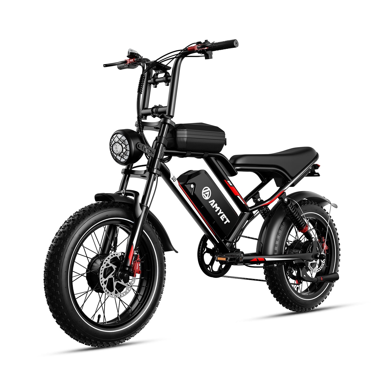 AMYET S8 Peak 3000W Dual Motor Electric Bicycle – Stylish and Powerful in Black