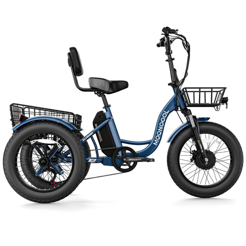 Electric tricycle with wide tires TK1 for optimal comfort and power
