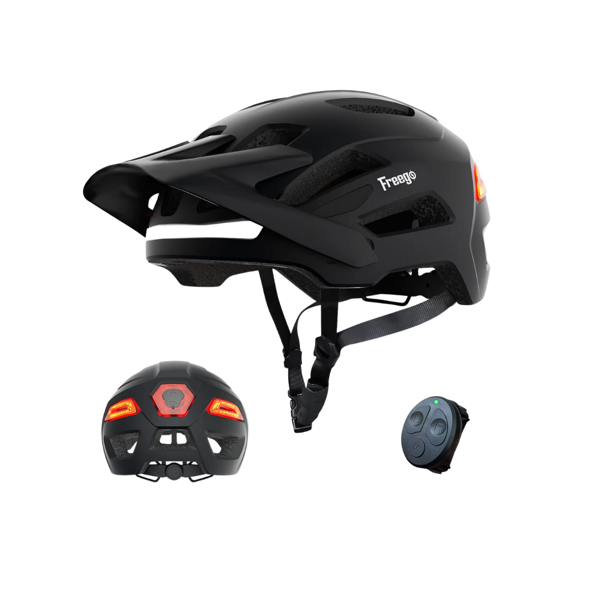 Freego Smart Bicycle Helmet with Speakers, LED Signals, and Remote Control – Comfort and Safety for Adults