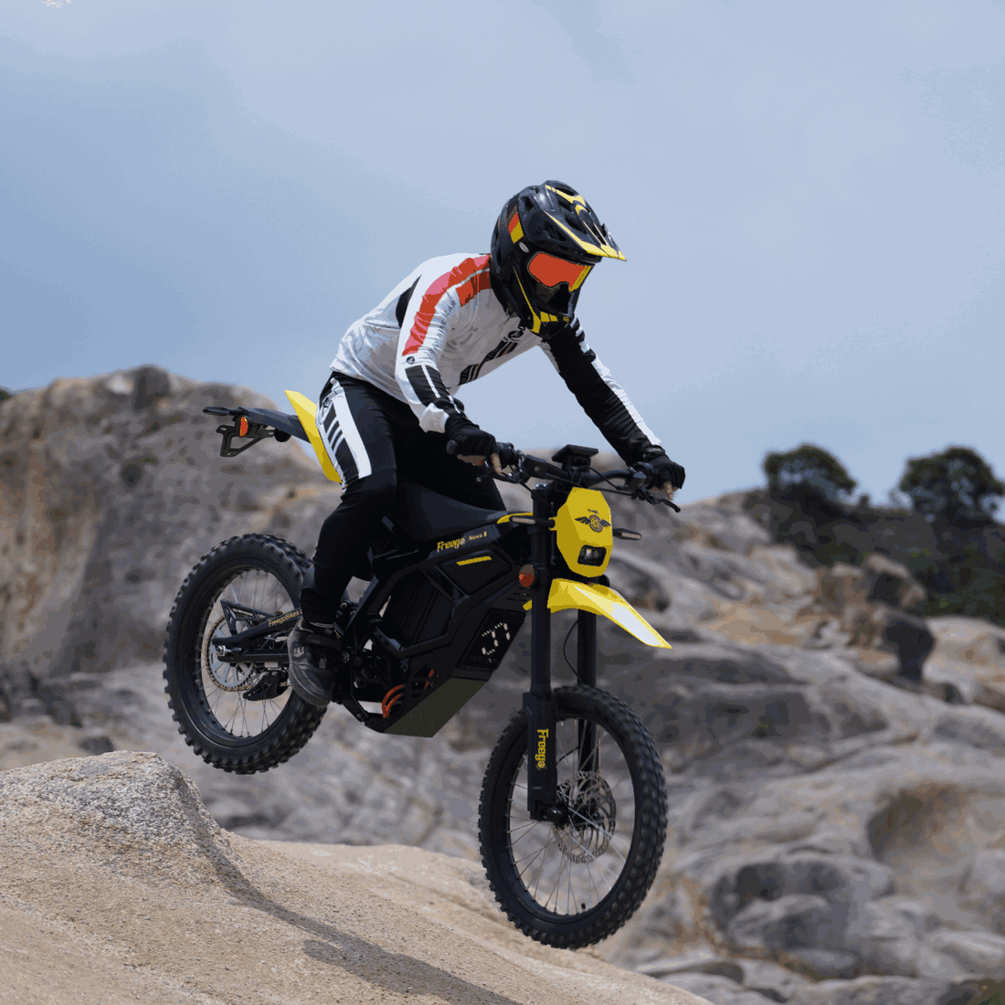 Electric dirt bike for quiet off-road hunting access