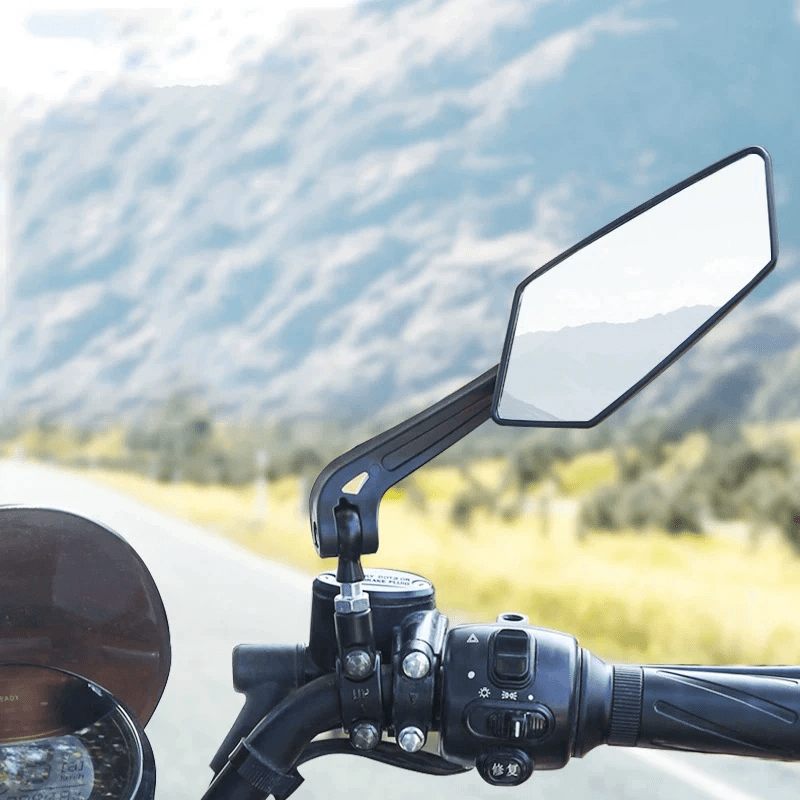 Vanpowers Mirror Rear View with 360° Rotatable Diamond Shape