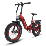 Vtuvia SX20 folding e-bike in Red, angled front view