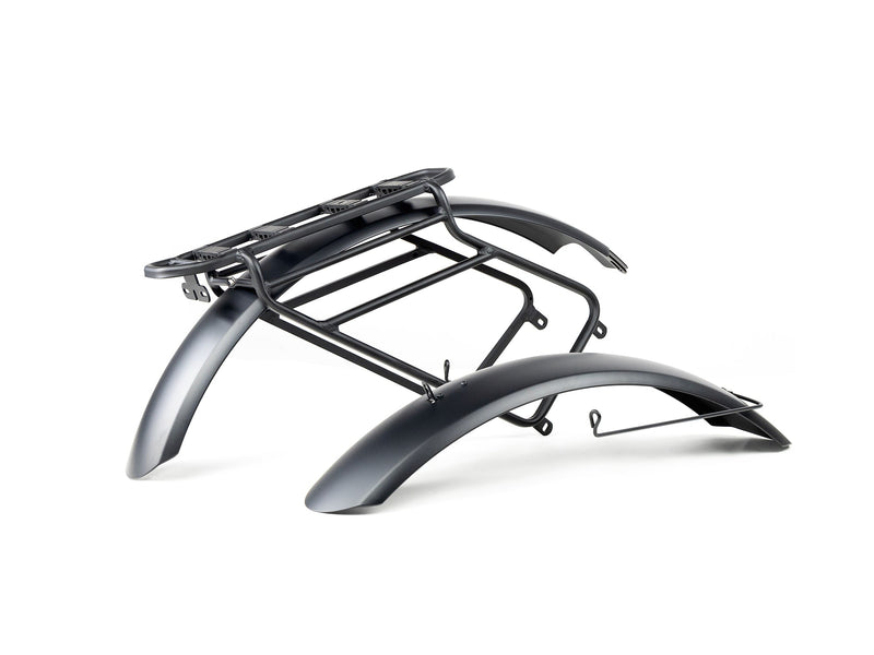 Velowave Rear Rack and Fender Set for the High-Performance Brawny XM Mountain Electric Bike