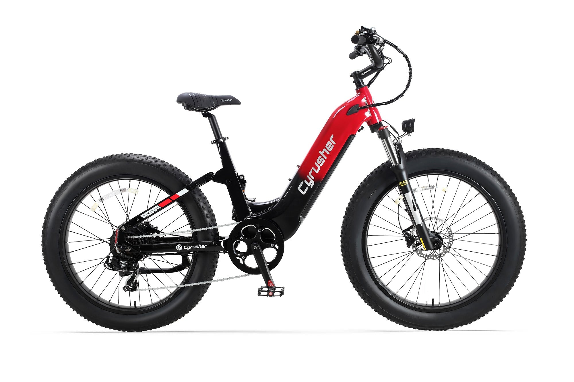 Cyrusher Roam Step-Through Full-Suspension Electric Bike for Effortless, All-Terrain Rides