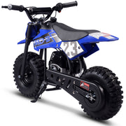 MotoTec Big Supermoto 50cc 2-Stroke Kids Dirt Bike Blue