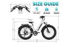 TST® Dreamer 26" Step-Thru Fat Tire Electric Bike