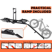 Foldable Electric Bike Rack with Durable Platform