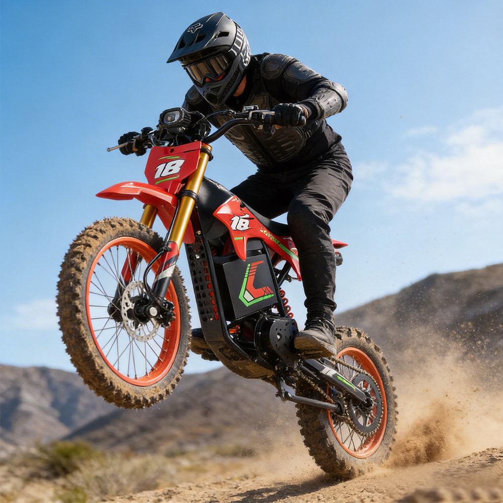 HappyRun F18  Electric Mini Dirt Bike with Mid-Drive for Teens & Adults