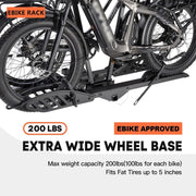 Foldable Electric Bike Rack with Durable Platform