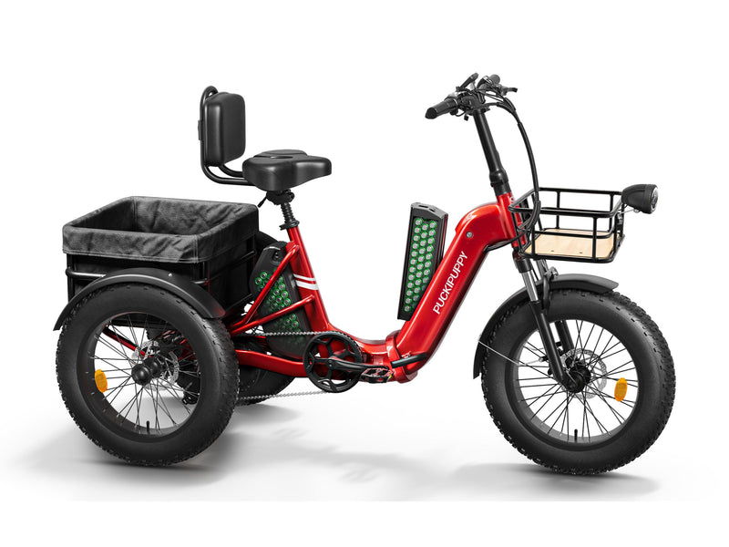 Puckipuppy Husky Plus Dual-Battery Fat Tire Electric Trike