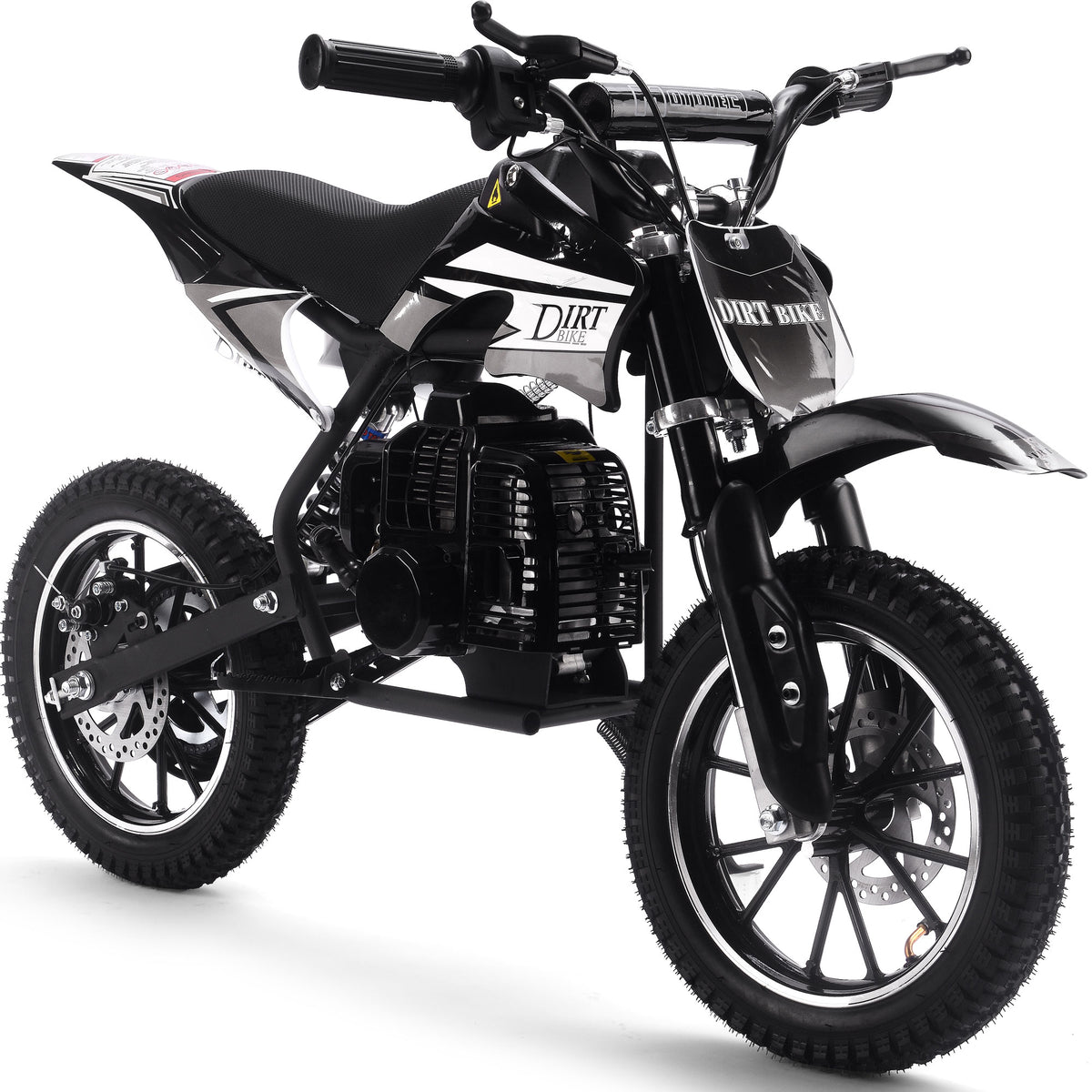 MotoTec Big Alien 50cc 2-Stroke Kids Gas Dirt Bike Black