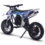 MotoTec Warrior 52cc 2-Stroke Kids Gas Dirt Bike Blue