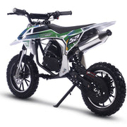 MotoTec Warrior 52cc 2-Stroke Kids Gas Dirt Bike Green