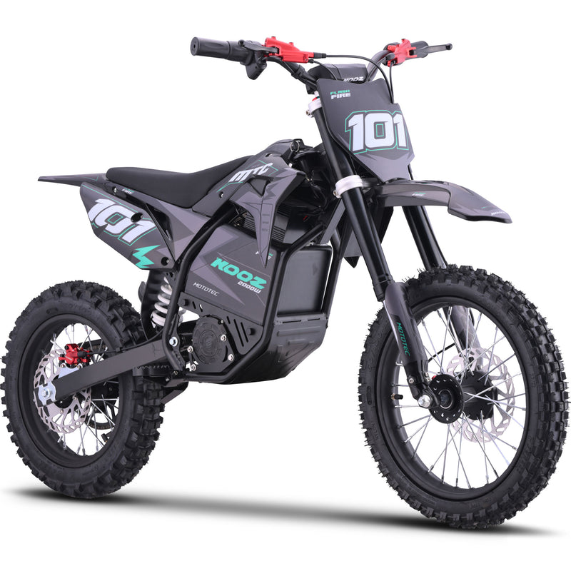 MotoTec 60V 2000W Pro Electric Dirt Bike Lithium (HP115E)
