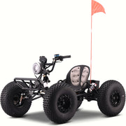 MotoTec Vibe 48v 3000w Electric Go Kart Full Suspension Black