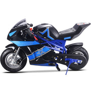 MotoTec Gas Pocket Bike GT 49cc 2-stroke Blue