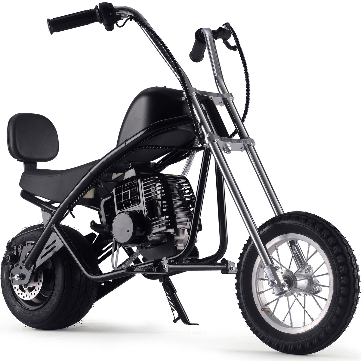 MotoTec 49cc Gas Mini Chopper V2 Black