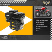 MotoTec Trailcross 200cc 4-Stroke Gas Mini Bike Red
