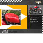 MotoTec Trailcross 200cc 4-Stroke Gas Mini Bike Red