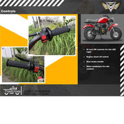 MotoTec Trailcross 200cc 4-Stroke Gas Mini Bike Red