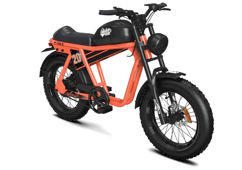 Qiolor Tiger RL Retro Fat Tire E-Bike, 750W 48V 13Ah