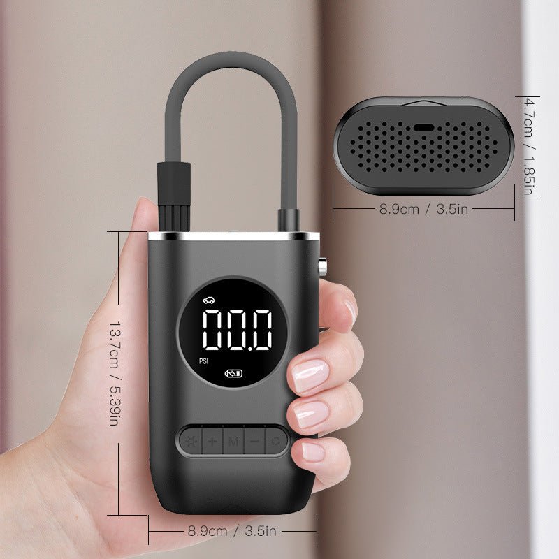 Portable Compact Electric Bike Pump - Fast and Easy Inflator