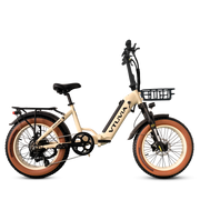 Vtuvia SX20 folding e-bike in Cream White, side view