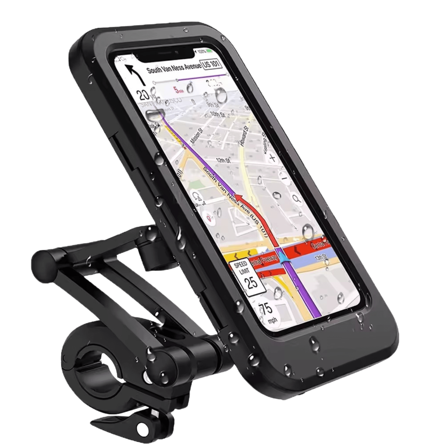 Universal Waterproof Phone Case for E-Bike 19.3*9.9 cm / 7.60*3.90 inches