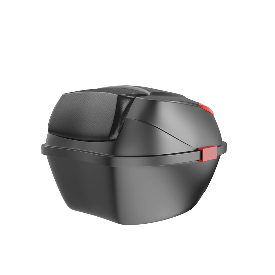 Electric bike saddle with elegant and practical rear trunk