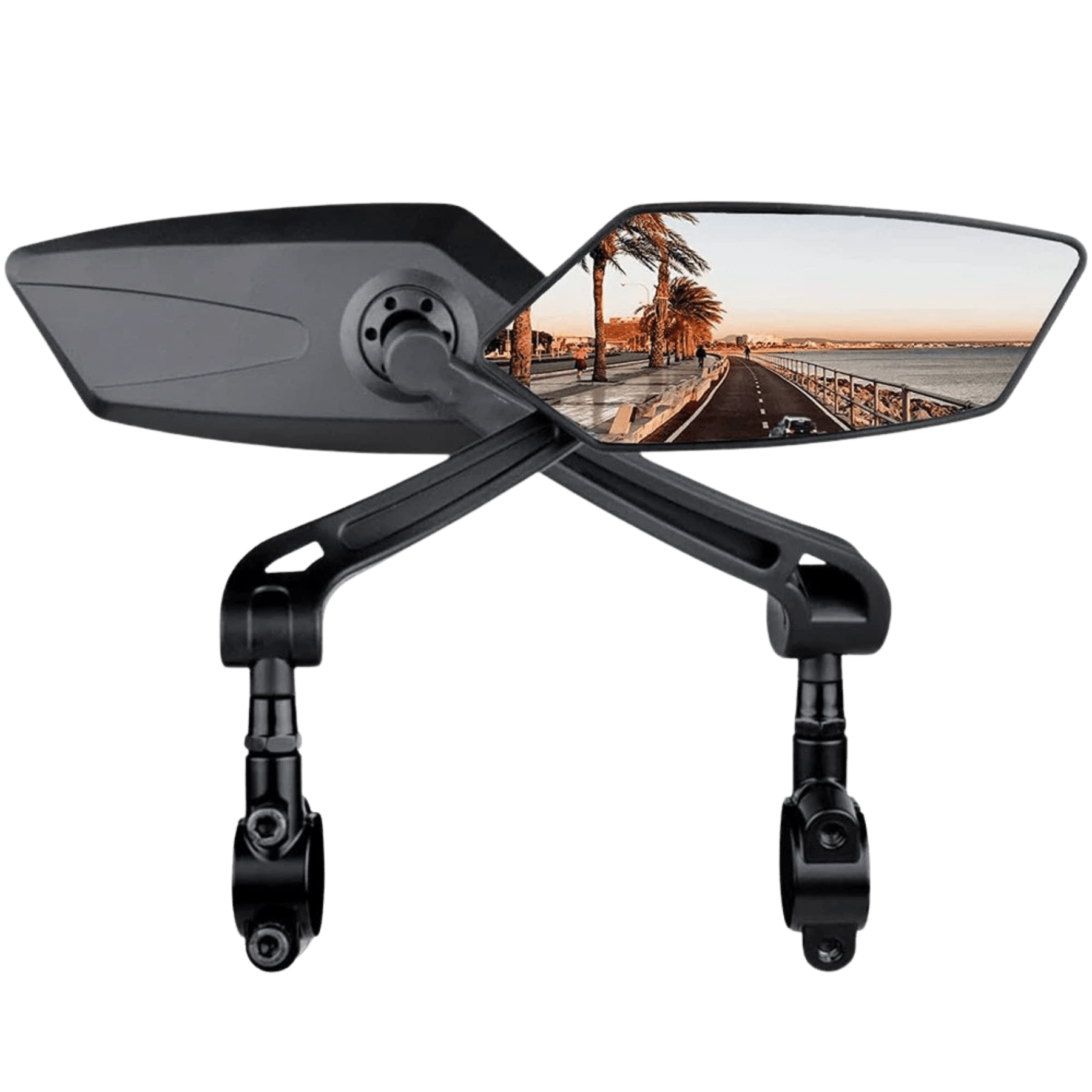 Vanpowers Mirror Rear View with 360° Rotatable Diamond Shape