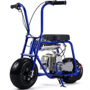 MotoTec Wild Rover 49cc 2-Stroke Kids Gas Mini Bike Blue