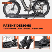 Foldable Electric Bike Rack with Durable Platform