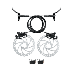 Hydraulic Brake Set for eBike Freego with Lever, Caliper, Disc, and 2 Pads for Superior Braking Performance