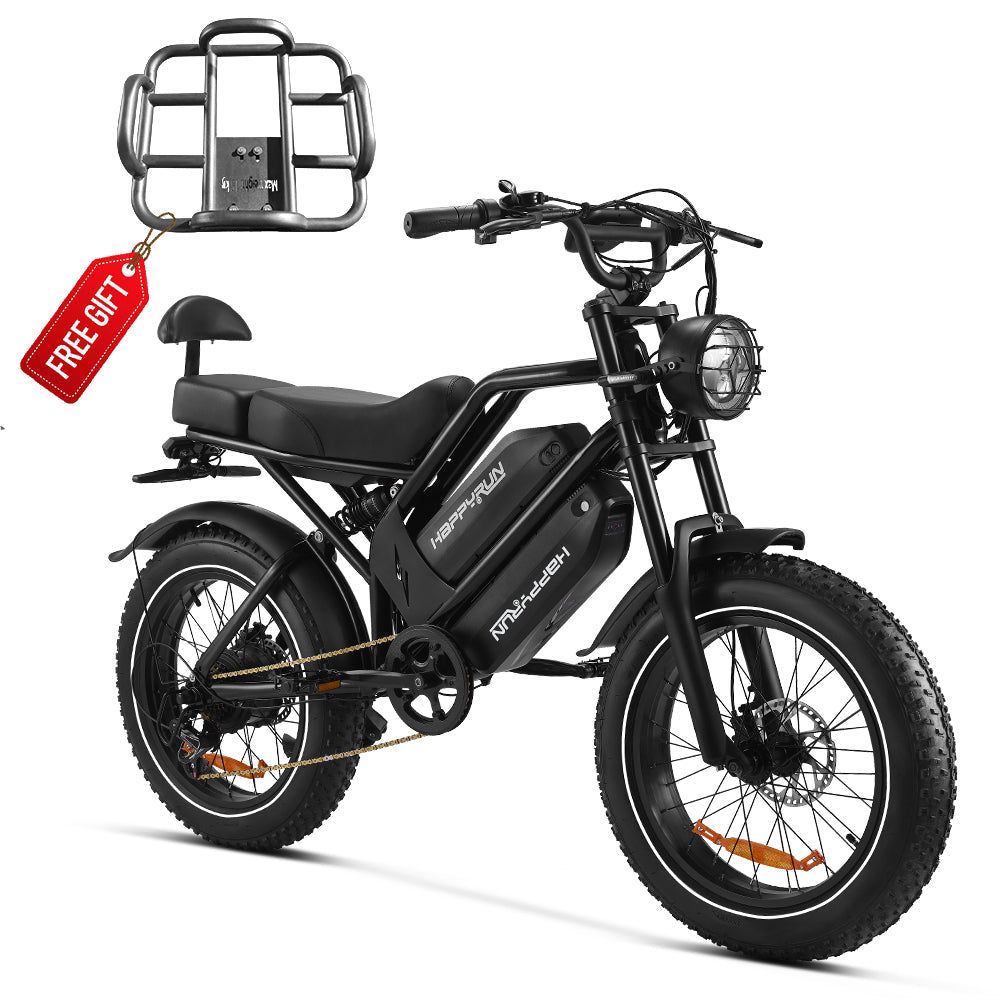 2025 HappyRun G70 2000W Double Battery Fast Electric Cargo Bike For Sale