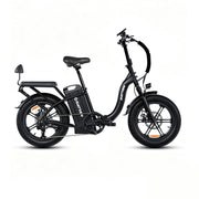 Rattan LF Ultra black step-through folding electric bike side view