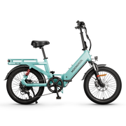 Mooncool POP Folding Electric Bike in Cyan Green