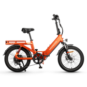 Mooncool POP Folding Electric Bike in Vibrant Orange