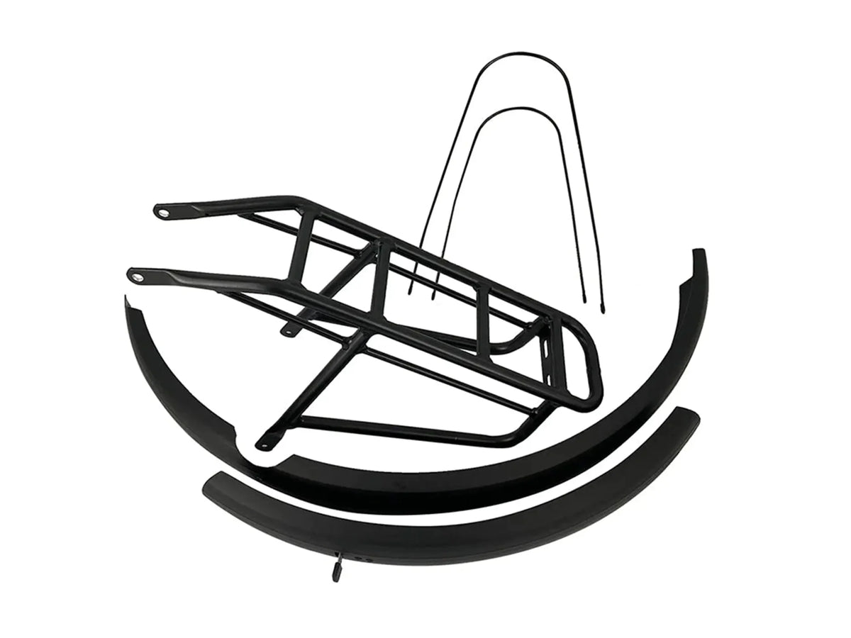 Rear rack and mudguard kit for Ghost electric bicycle
