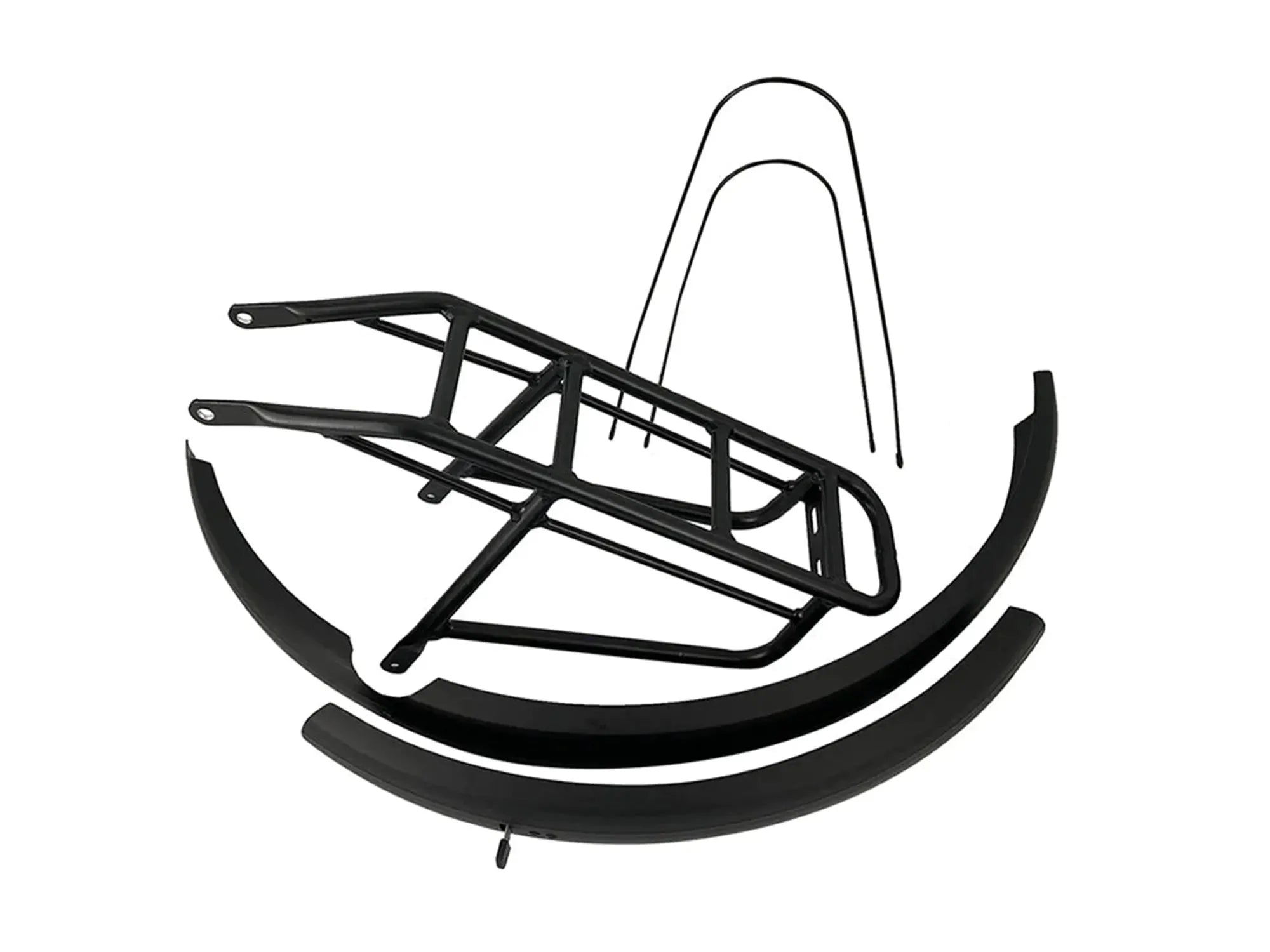 Rear rack and mudguard kit for Ghost electric bicycle