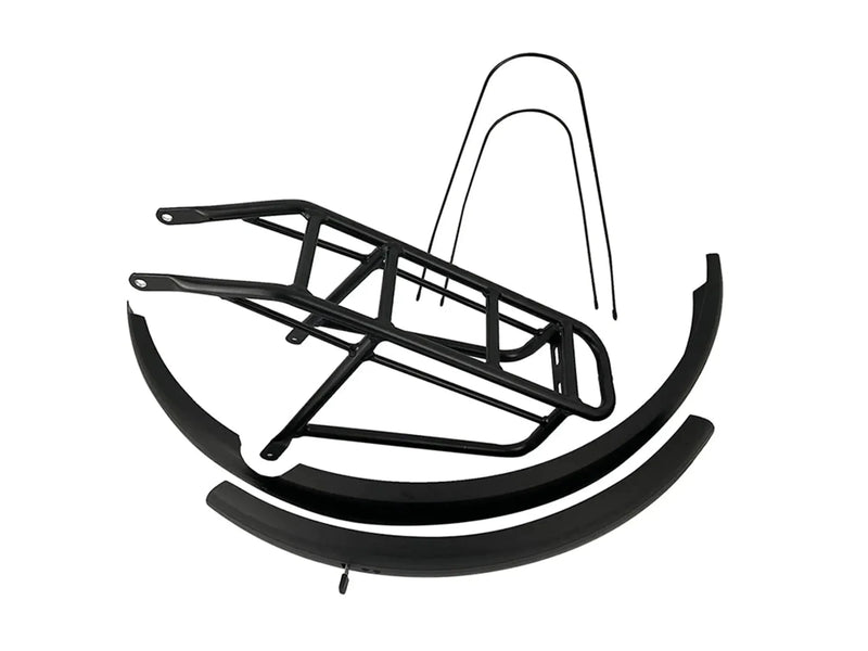 Rear rack and mudguard kit for Ghost electric bicycle