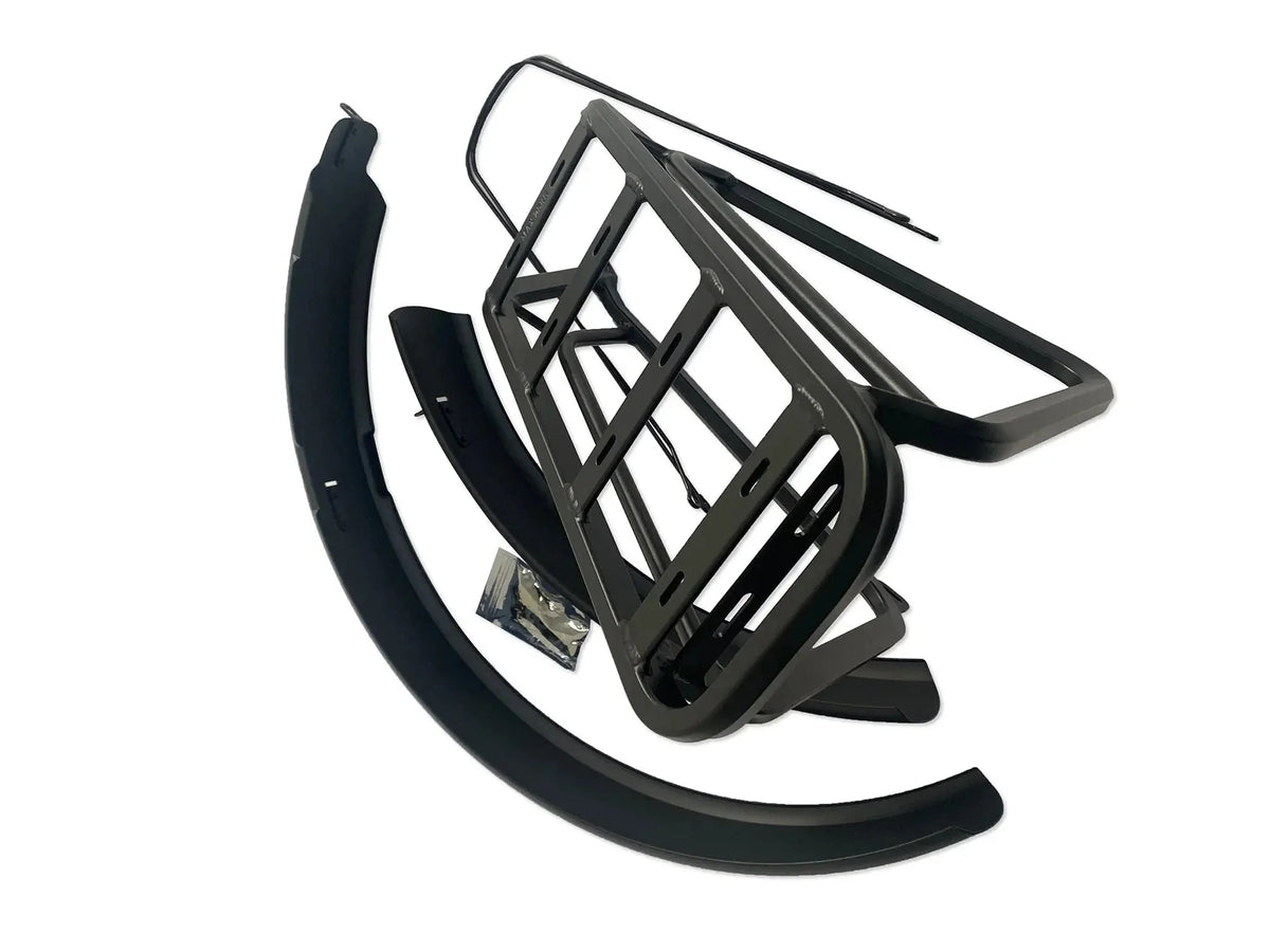 Rear rack and fender kit compatible with Grace Step Thru electric bicycle